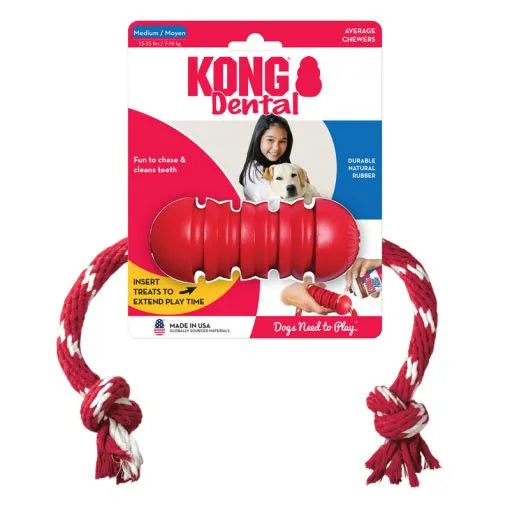 Kong Dental mit Seil Medium