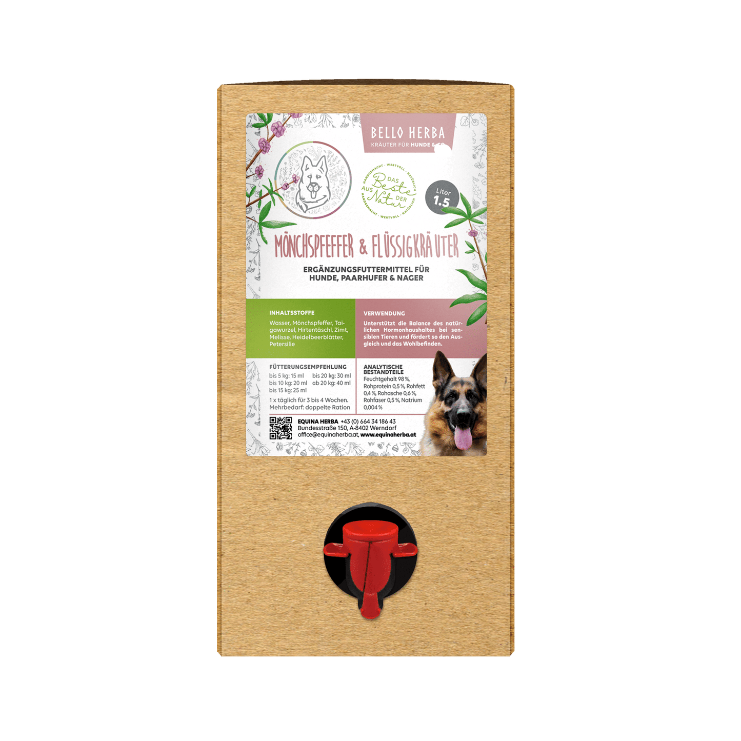 Bello Herba Mönchspfeffer Kräutersaft 1,5 Liter