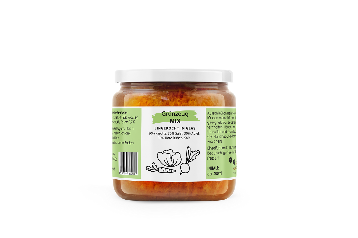 Gemüse/Obst eingekocht im Glas 400ml